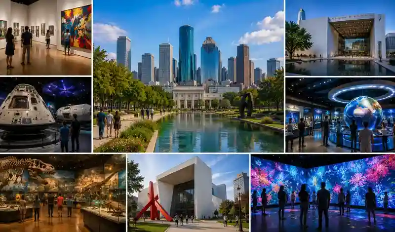 Houston Museum District featuring world-class art, science, history, and cultural museums with interactive exhibits.